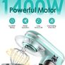 6.2L Food Mixer, Electric Kitchen Mixer with Bowl, Dough Hook, Wire Whip & Beater 6.2L, Blue Image 4
