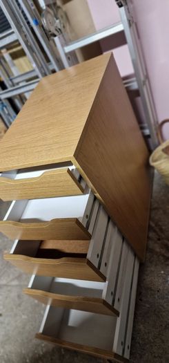 L-shaped / Corner Office Desk + Drawer Unit