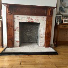 fireplace timber surround