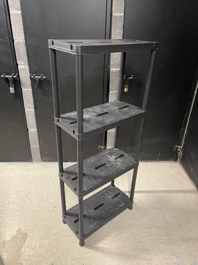 Plastic storage shelf