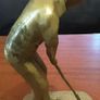 three vintage heavy brass item's, 2nd golfer added Image 4