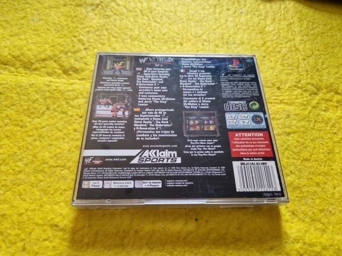 Attitude WF wrestling gamevPlayStation 1 ps1 PlayStation 2 ps2 games Original