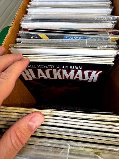 DC Long Comic Box w 250 comics for Sale