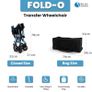 Wheelchair  Folding Transit Wheelchair  Attendant & Transport 57cm Narrow  Comes with Travel Bag  Bio-Lec Mobility Image 6