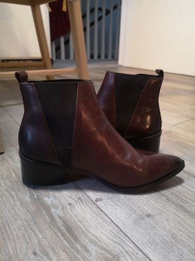 Gallery Leather Ankle Boots Size Uk 6