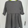 Super soft black and white dress for a girl, 122cm, 6-7 years Image 3