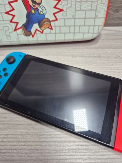 Nintendo Switch V2 32GB Handheld Console With Mix Joy-Cons - Excellent Condition