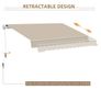 Manual Retractable Patio Awning 13' x 8' Image 8