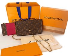 Louis Vuitton Felicie Leather Crossbody bag
