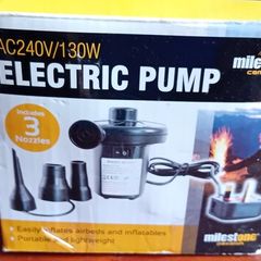 Electric air pump for air bed