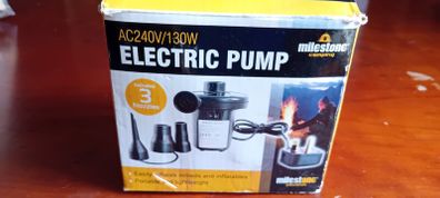 Electric air pump for air bed