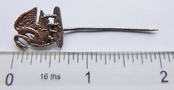 WW1 - 1914 Buckinghamshire / British army Volunteer Defence Corps Silver Pin