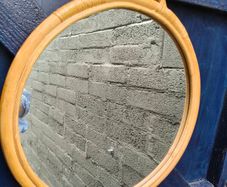 Rattan/Bamboo Round Mirror
