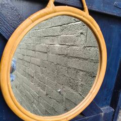 Rattan/Bamboo Round Mirror