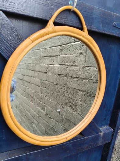 Rattan/Bamboo Round Mirror