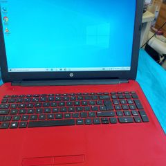 HP 15.6 inch Laptop, Red, Model No. 15-ba079sa, AMD A6-7310 APU with AMD Radeon R4 Graphics, 2.0GHz, 4GB Ram, 1 Terrabyte HDD, Windows 10 Home, Microsoft Edge, Chrome, and VLC