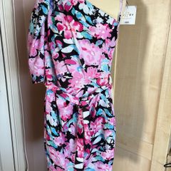 floral one shoulder dress  dress