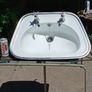 Vintage Enamel Sink Image 3