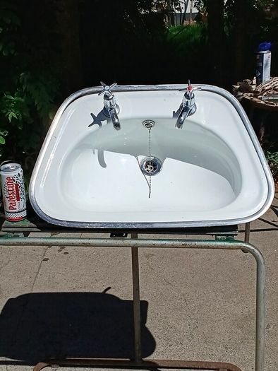 Vintage Enamel Sink