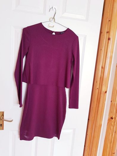 River Island Burgundy Dress - Size 8