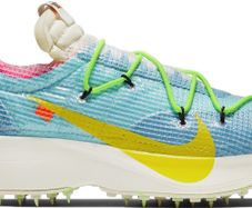 Nike x Off White Vapor Street Polarized Blue and Tour Yellow UK10.5 DEADSTOCK