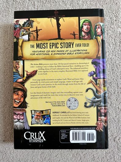 Perfect 1st Communion Keepsake The Action Bible Hardcover Comic for kids