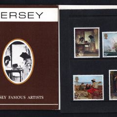 1971 Jersey Famous Artists Commemorative Stamps Presentation Pack