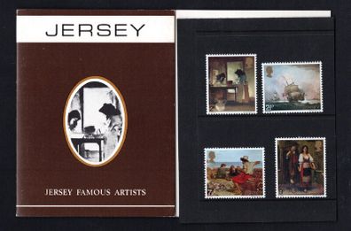 1971 Jersey Famous Artists Commemorative Stamps Presentation Pack