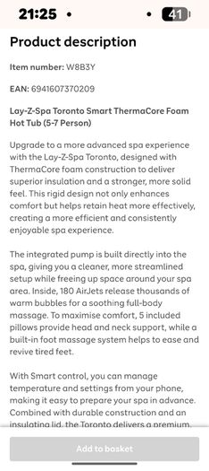 Toronto luxury foam hot tub