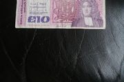 1985 Ireland Series B 10 Pound Banknote