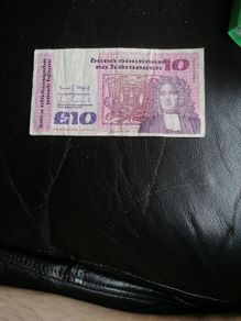 1985 Ireland Series B 10 Pound Banknote