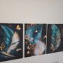 3 canvas framed 46x66cm each size Image 5