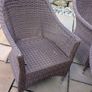 Rattan garden dining set with glass top table and 8 chairs Image 5