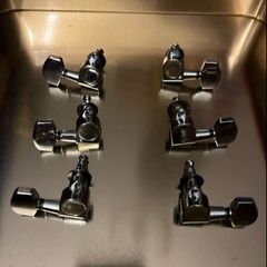 Electric acoustic Guitars Machine Head tuners 6 line chrome Jackson gibson les Paul epiphone esp Ibanez electric guitars parts accessories