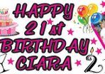 21st Birthday party Banner personalised with photos