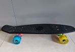 Skateboard with light up LED wheels