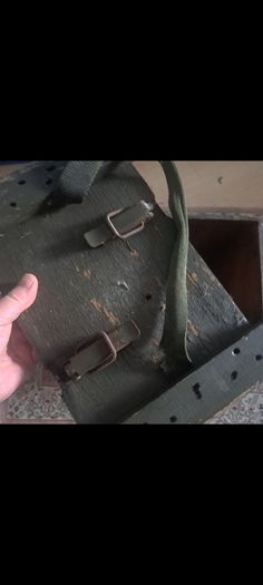 Surplus morttar bombs wooden box