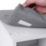 Padded shoe bench white-grey  shoe bench, shoe rack, Image 4