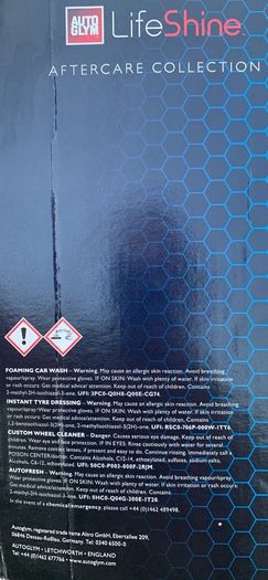 Autoglym LifeShine CeraFuse Aftercare Collection