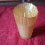 6 Inches Tall Tammaro Scented Murano Glass With Gold Candle Handmade In Italy Image 3