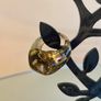 Vintage Cola Colour (Yellow Brown) Glass Chunky Ring Image 2