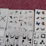 Nail art stickers . 9 sheets Image 5