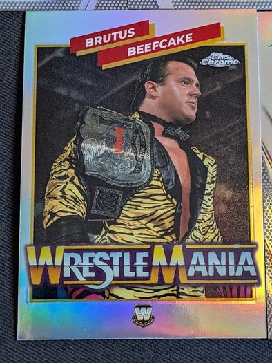 WWE Topps Chrome 2026 Refractor x2 & Diamond Plate x3 Refractor Set