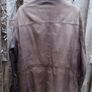 Mans brown leather coat Image 2