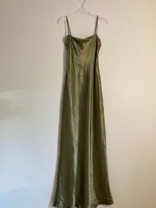 Stephanel maxi satin slip dress