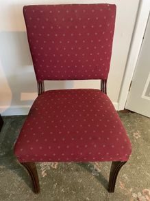 2 upholstered dining chairs