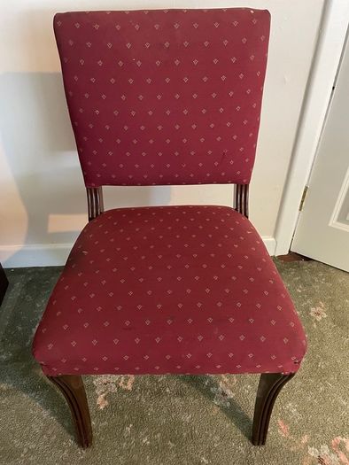 2 upholstered dining chairs