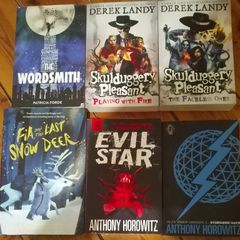 6 Books. Anthony Horowitz x 2, Derek Landy x 2 and others