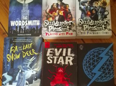 6 Books. Anthony Horowitz x 2, Derek Landy x 2 and others