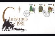 1981 Jersey Christmas Commemorative Stamp First Day cover (FDC)